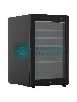 Винный шкаф Haier FWC49GA черный, 116 л, 1 отсек, 49 бут., класс A