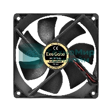 Вентилятор для корпуса ExeGate ExtraSilent ES12025SM черный, 120 мм, 1400 об/мин, 24 дБ, 2 pin