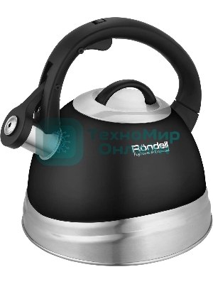 Чайник для плиты металлический Rondell Walzer RDS-1827 2.7 л. черный