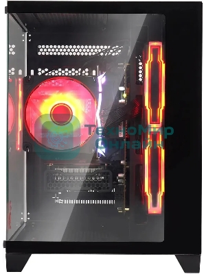 Компьютерный корпус Bloody BD-CC105 черный без БП mATX 5x120мм 1xUSB 2.0 1xUSB 3.0 audio bott PSU