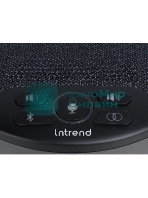 Спикерфон Intrend ITSPH-W200 4 капсюля, BT+USB, эффективный радиус 3м, ANC, AEC, AGC, полнодуплексная связь, беспроводное каскадирование 2х спикерфонов, аккумулятор: время работы в режиме разговора до 12 часов. В комплекте USB-dongle