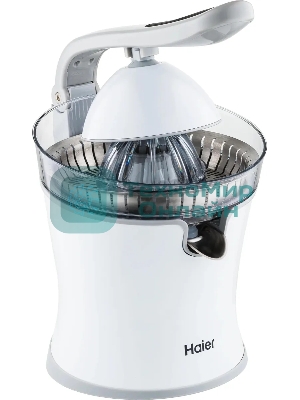 Соковыжималка Haier HJ-700 белый, цитрусовая, 100 Вт, 700 мл, механическое