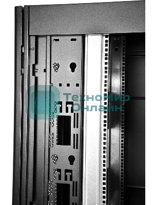 Шкаф серверный ПРОФ напольный 48U (600x1200) дверь перфор., задние двойные