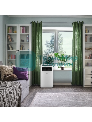 Кондиционер мобильный Ballu Aura BPAC-09 CP/N1_24Y 9000 BTU, 24 м², 50 дБ, охлаждение, осушение, белый