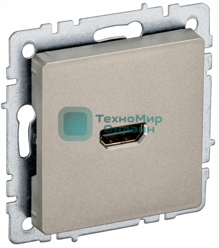 Розетка HDMI IEK BRITE РHDMI-0-БрШ шампань