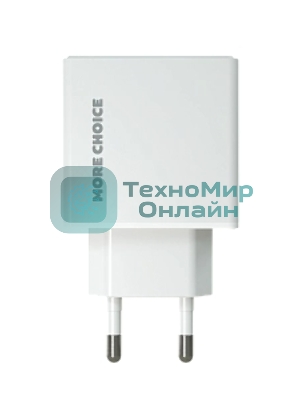 Сетевое зарядное устройство MORE CHOICE (4610196408922) NC60i, белый