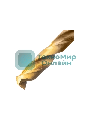 Набор сверл по металлу Denzel 1,5-6,5мм, Р6М5К8-TiN, Golden Tip, 13 шт