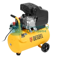 Компрессор воздушный Denzel DC1500/24 прям. привод, 1,5 кВт, 24 литра, 220 л/мин