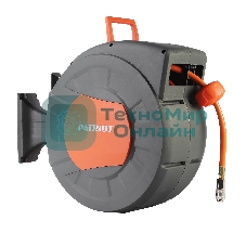 Шланг Patriot 520002440 пневматический армированный на автоматической катушке PHC 15/16H (прямой, гибрид , длина 15 м, диаметр 10х16, раб/макс давление  20/60 бар, мин/макс температура -5/45С, быстросъем рапид, резьба 1/4