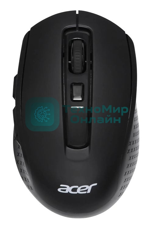 Мышь беспроводная Acer OMR070 черный, 1600 dpi, радиоканал, Bluetooth, USB, кнопки - 6