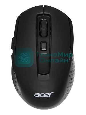 Мышь беспроводная Acer OMR070 черный, 1600 dpi, радиоканал, Bluetooth, USB, кнопки - 6