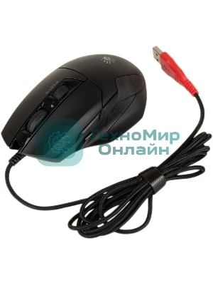 Мышь проводная A4Tech Bloody W70 Max черный, 10000 dpi, USB, кнопки - 9