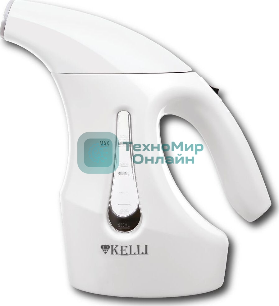 Отпариватель Kelli KL-312 белый, 1800 Вт, 25 г/мин, 500 мл