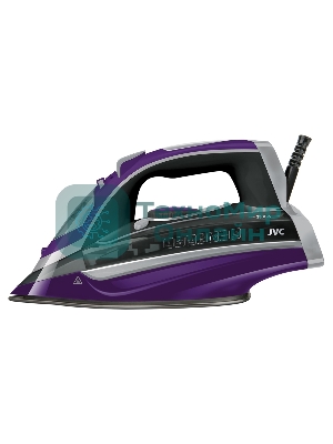 Утюг JVC JRI02 фиолетовый/черный, 2400 Вт, 20 г/мин, 120 г/мин, 400 мл