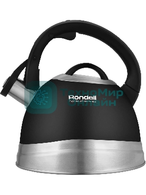 Чайник для плиты металлический Rondell Walzer RDS-1827 2.7 л. черный