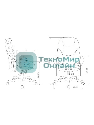 Кресло Бюрократ CH-868LT Bahama серый