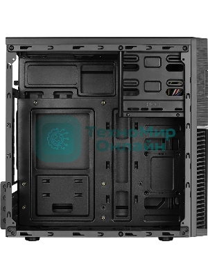 Компьютерный корпус Aerocool/Formula Cs-105, mATX, без БП, 187x361x355мм (ШxГxВ), USB 3.0 x1, USB 2.0 x1, металл 0,5мм, 120-мм вентилятор в комплекте, черный