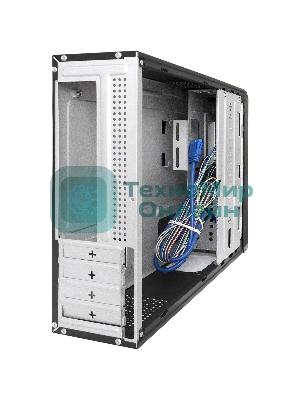 Компьютерный корпус Desktop ExeGate MI-207U (mini-ITX/mATX, без БП, 2хUSB+1хUSB 3.0, аудио, черный)