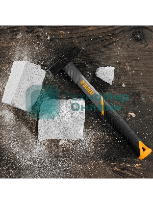 Молоток слесарный Denzel 200 г, кованый, фибергласовая рукоятка c TPR покрытием