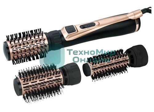 Фен-щётка BRAYER BR3100 черный/золотистый, 1000 Вт, 35/40/50 мм