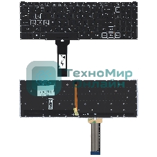 Клавиатура для ноутбука Acer Nitro 5 AN515-54 черная с RGb подсветкой