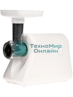 Мясорубка электрическая Ротор Дива ЭМШ 35/300-2 белый, 1500 Вт, 0.6 кг/мин, насадки - 2