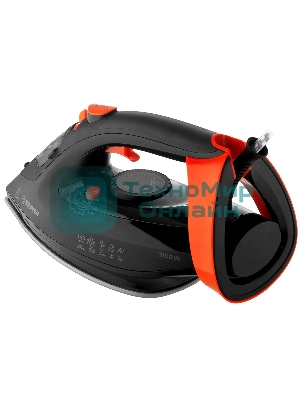 Утюг BRAYER BR4007 черный/оранжевый, 3100 Вт, 35 г/мин, 160 г/мин, 265 мл