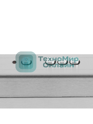 Вытяжка каминная Elikor Квадра 90Н-650-К3Д серебристый, 90 см, 650 куб. м/ч, 56 дБ