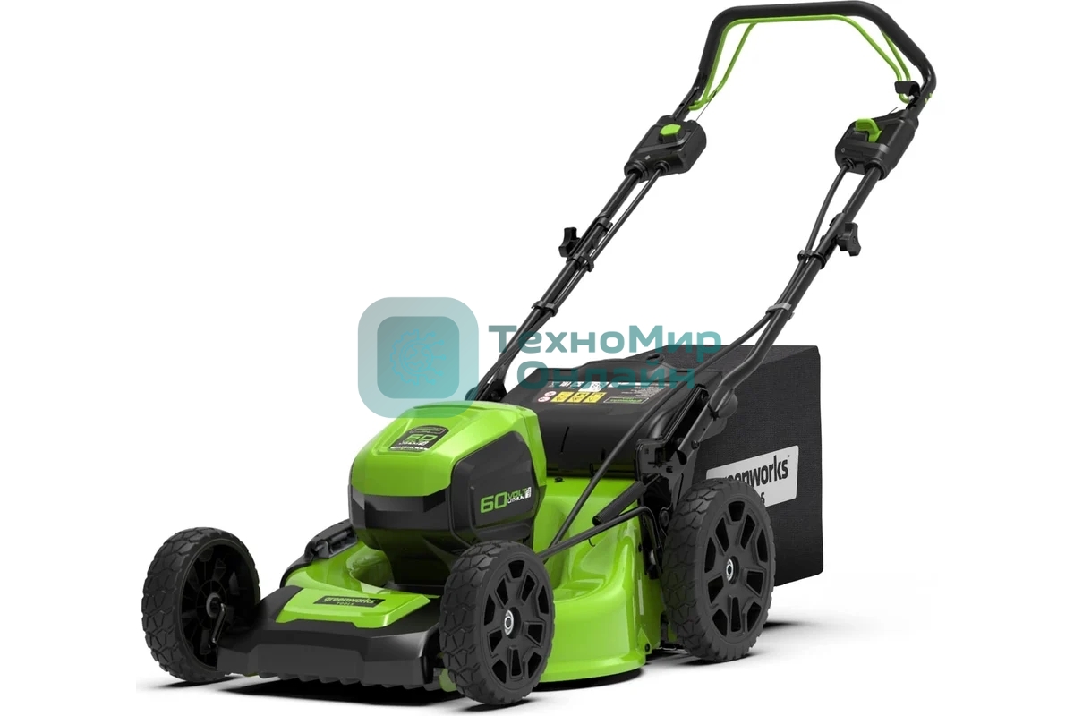 Газонокосилка аккумуляторная (2514307) GreenWorks GD60LM51SP, 60V, 51 см, бесщеточная, без АКБ и ЗУ