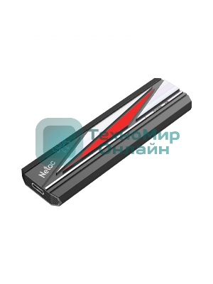 Внешний SSD Netac ZX20L, 256 Gb, USB 3.2 Gen 2x2 Type-C, R/W 2000/1800, черный