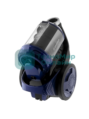 Пылесос BRAYER BR4203 черный/синий, 380/2000 Вт, уборка сухая, пылесборник контейнер 3.5 л