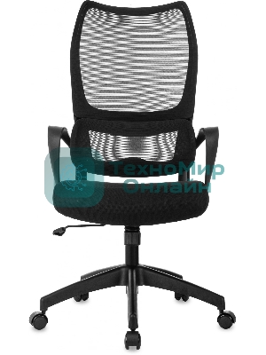 Кресло руководителя Бюрократ Sigma 2 черный сетка/ткань крестов. пластик
