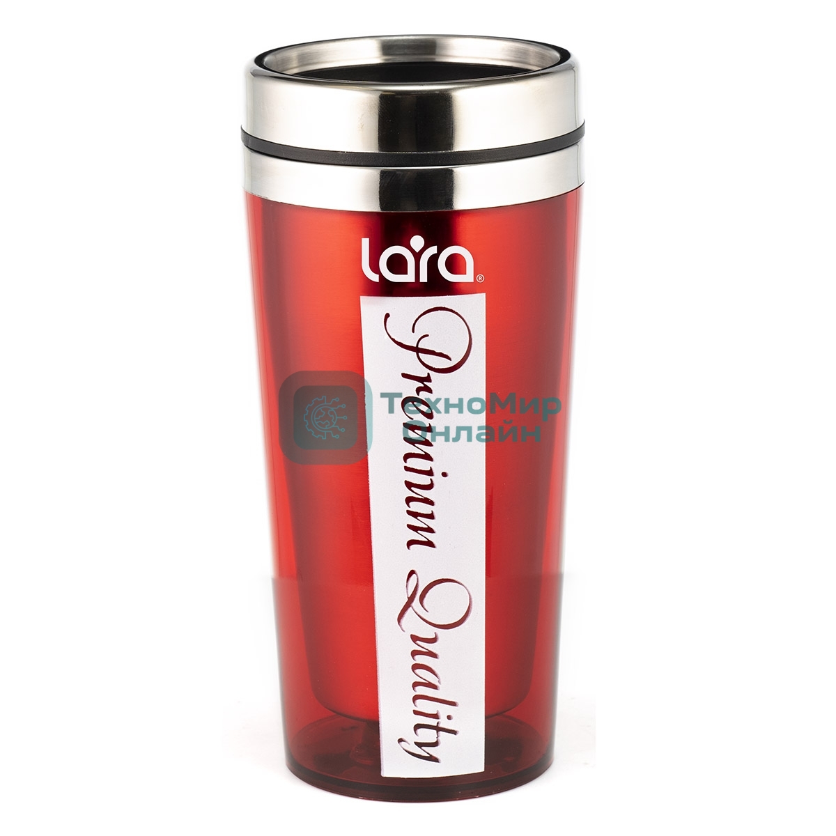 Термокружка Lara LR04-32 500 мл, высота 18 см, диаметр 8 см, стальная внутренняя поверхность