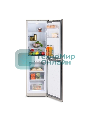 Холодильник Бирюса M420 металлик двухкамерный 125/80л морозилка снизу