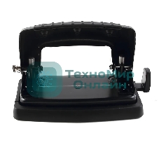 Дырокол Kw-Trio Classic Mini 09065BLACK, до 10 листов, металл черный, отверстий: 2, с линейкой