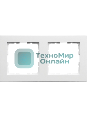 Рамка Jasmart 2-м G-Classic белый глянцевый