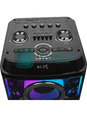 Колонка портативная Ural 203 черный 2000W 1.1 BT/3.5Jack/USB-C 15м 9000mAh