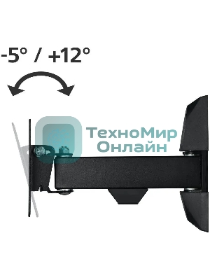 Кронштейн для телевизора Hama H-118113 черный, 10