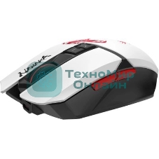 Мышь беспроводная A4Tech Bloody R36 Ultra черный/белый/красный, 12000dpi, USB, радиоканал, кнопки - 7