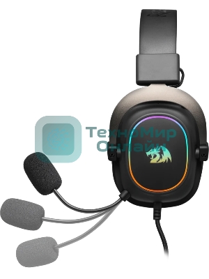 Гарнитура Redragon Zeus X чёрный, проводная, USB, подсветка