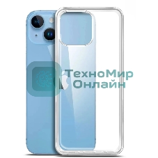 Чехол (клип-кейс) BoraSCO для Apple iPhone 14 Plus прозрачный (70799)