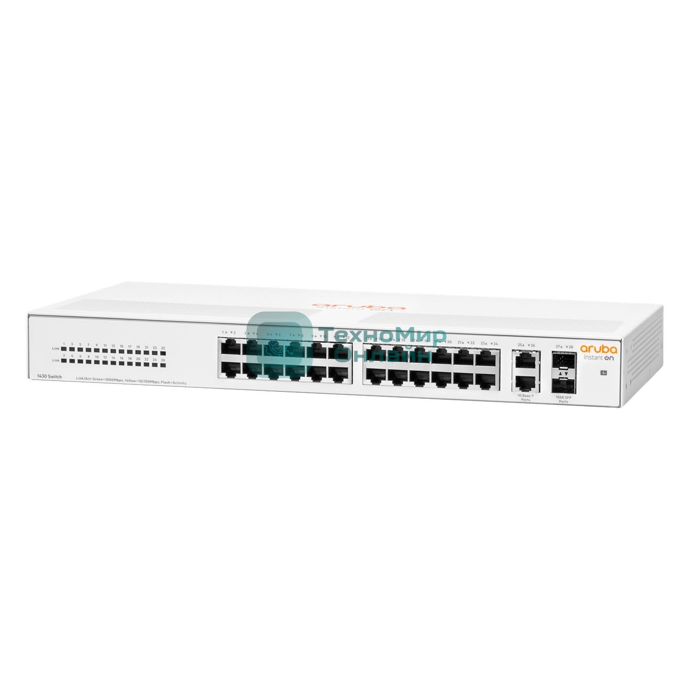 Коммутатор HPE Instant on 1430 R8R50A#ABB 26G 2SFP неуправляемый
