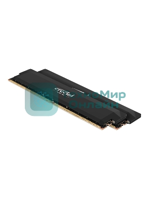 Оперативная память Crucial, DDR5, 32GB (2x16GB), 6000 MHz, CL36, с радиатором, черный