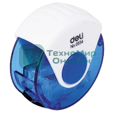 Точилка для карандашей ручная Deli E0554 1 отверстие пластик ассорти европодвес