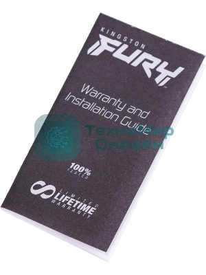 Оперативная память Kingston Fury Beast, DDR5, 32GB (2x16GB), 5200MHz, CL40, DIMM, радиатор, черный