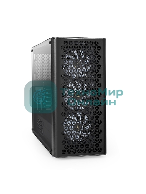 Компьютерный корпус Miditower ExeGate EVO-9202-NPX600 (ATX, БП 600NPX с вент. 12 см, с окном, 1*USB+1*USB 3.0, аудио, 3 вент. 12см с RGb подсветкой)