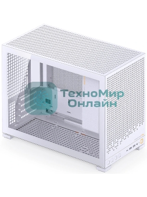Корпус без блока питания Case JONSBO D32 PRO, Mini-Tower, TG, no fan, 2xUSB-A 3.2 + 1xUSB-C 3.2, mATX, mDTX, mITX White