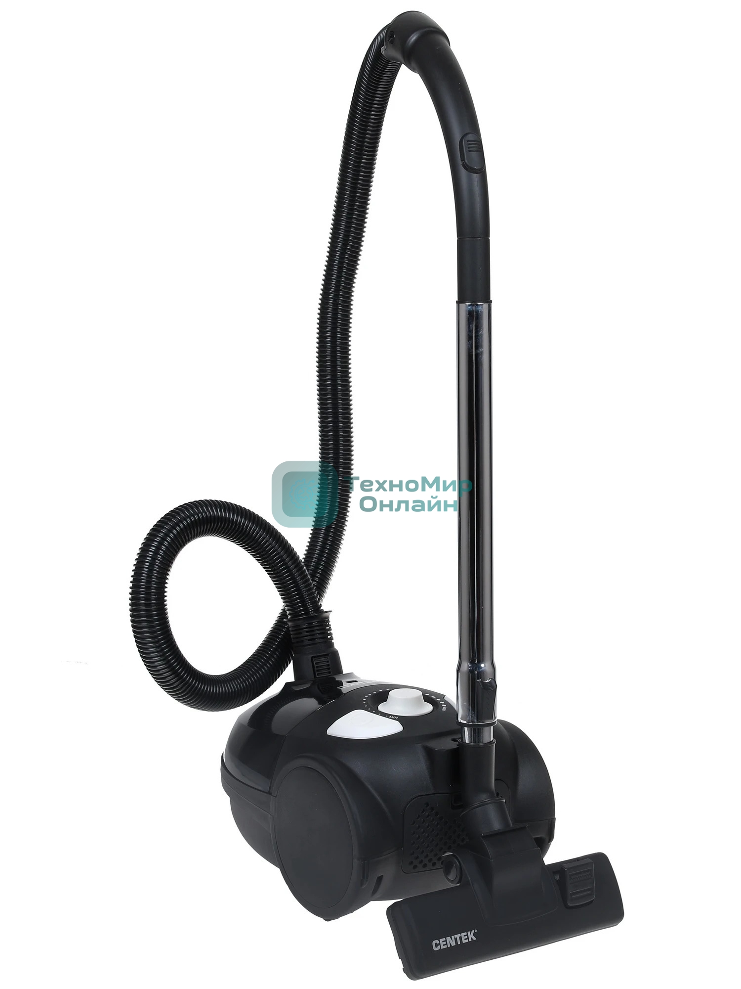 Пылесос Centek CT-2514 черный, 380/2100 Вт, уборка сухая, пылесборник мешок 2.5 л