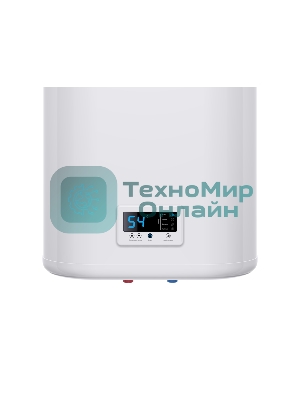 Водонагреватель Thermex Flat Plus IF 50V (PRO) накопительный электрический 50 л потребляемая мощность 2 кВт (220 В) электронное управление магниевый анод (2 шт.) вертикальный монтаж на стену с нижней подводкой (½') максимальная температура нагрева воды до 75 °С Размеры (ШxВxГ) 452x865x239 мм системы защиты: УЗО, от перегрева, замерзания, предохранительный клапан функции: дисплей, индикатор включения, индикатор нагрева, термометр, самодиагностика, ограничение температуры нагрева, ускоренный нагрев