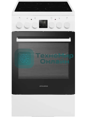 Плита электрическая Maunfeld MEC57CW08TD белый, конфорок 4 шт, духовка 59 л, 50 см x 85 см x 60 см